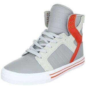 Supra Chad Muska Skytop Skate Shoe - Men's Grey/Orange, 9.5